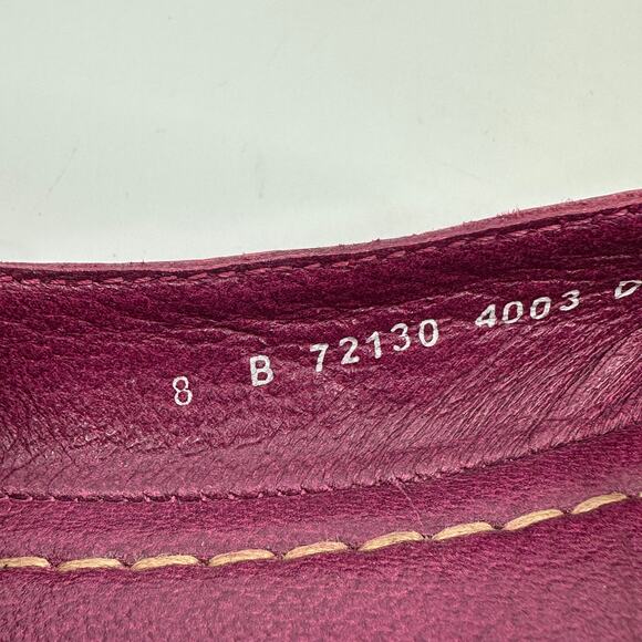 Frye Women's Carson Burgundy Leather Slip On Ballet Flats 72130 Size 8 B - Picture 11 of 11